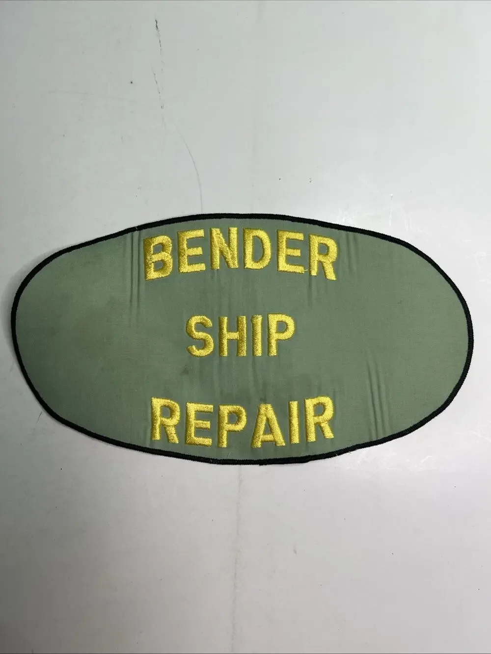 BENDER SHIP REPAIR Mobile Alabama Large Embroidered Patch Non Adhesive Used B
